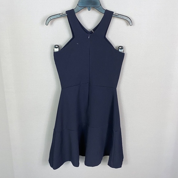 Love...Ady Ruffle Hem Fit and Flare Dress in Navy Size Medium - Picture 6 of 10